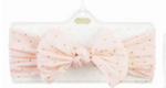 Mud Pie Pink Gold Dot Bow Headband - Eden Lifestyle