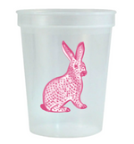 Pink Herend Watercolor Bunny Easter - Stadium Cups Set of 6 - Eden Lifestyle