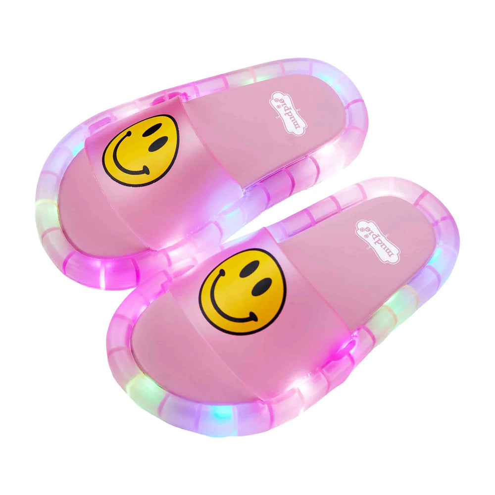 Mud Pie Pink Light Up Smiley Sandals - Eden Lifestyle