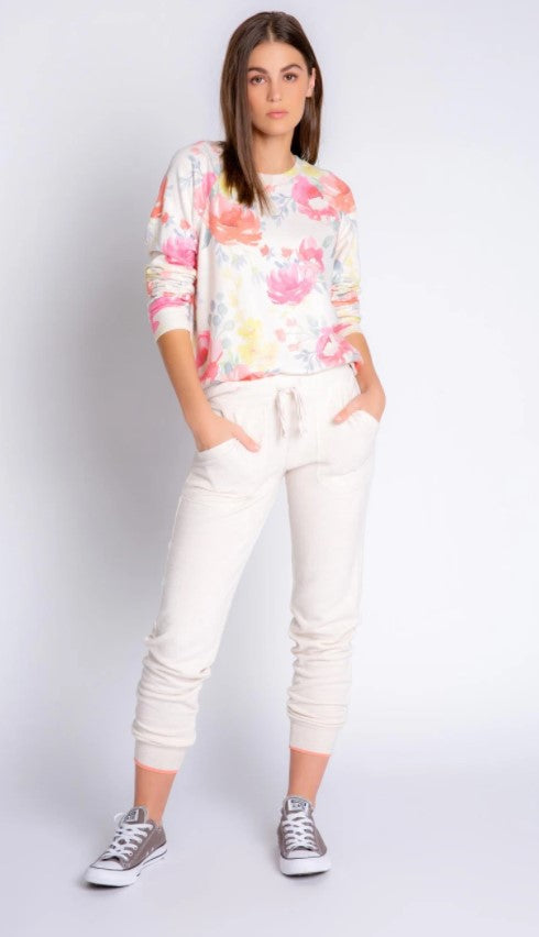 PJ Salvage Happy Blooms Long Sleeve Top - Eden Lifestyle