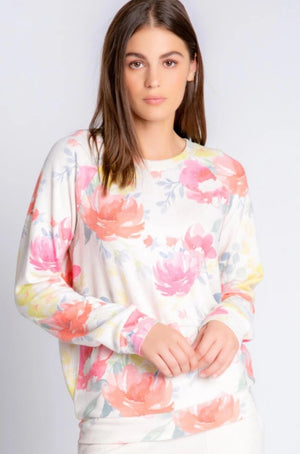 PJ Salvage Happy Blooms Long Sleeve Top - Eden Lifestyle