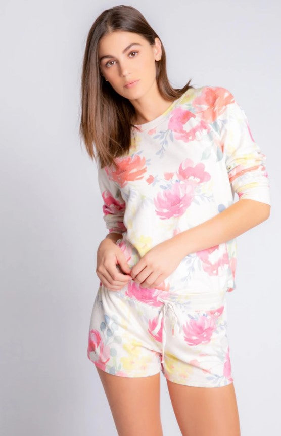 PJ Salvage Happy Blooms Long Sleeve Top - Eden Lifestyle