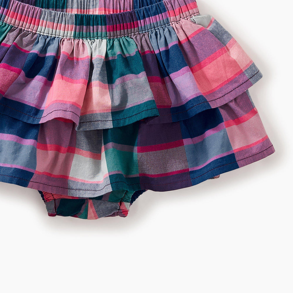 Tea Collection, Baby Girl Apparel - Bloomers,  Plaid Ruffled Bloomers - Madris Plaid