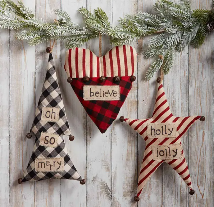 Tree Buffalo Plaid Ornament - Eden Lifestyle