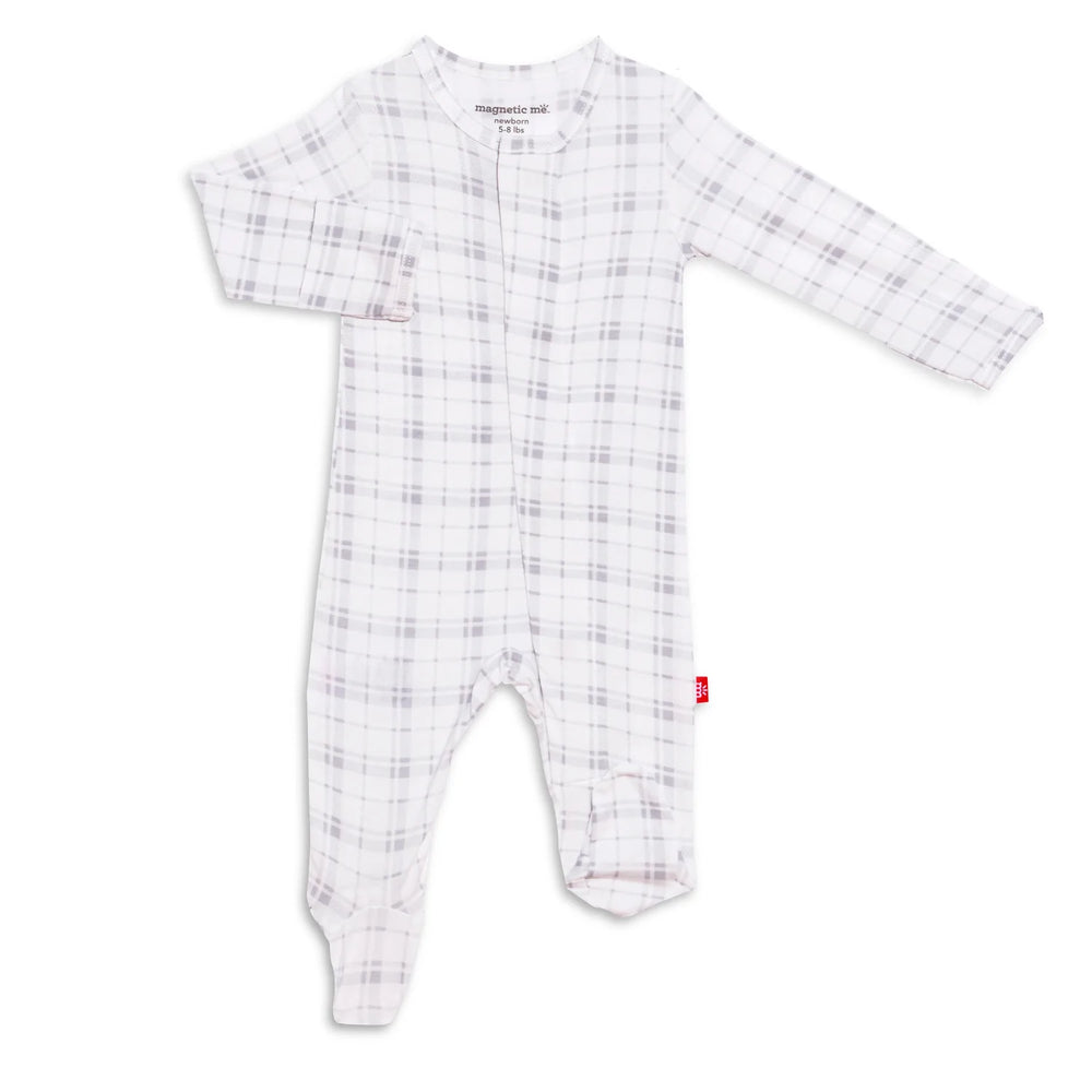 Magnetic Me by Magnificent Baby Plaidventure Modal Magnetic Footie - Eden Lifestyle