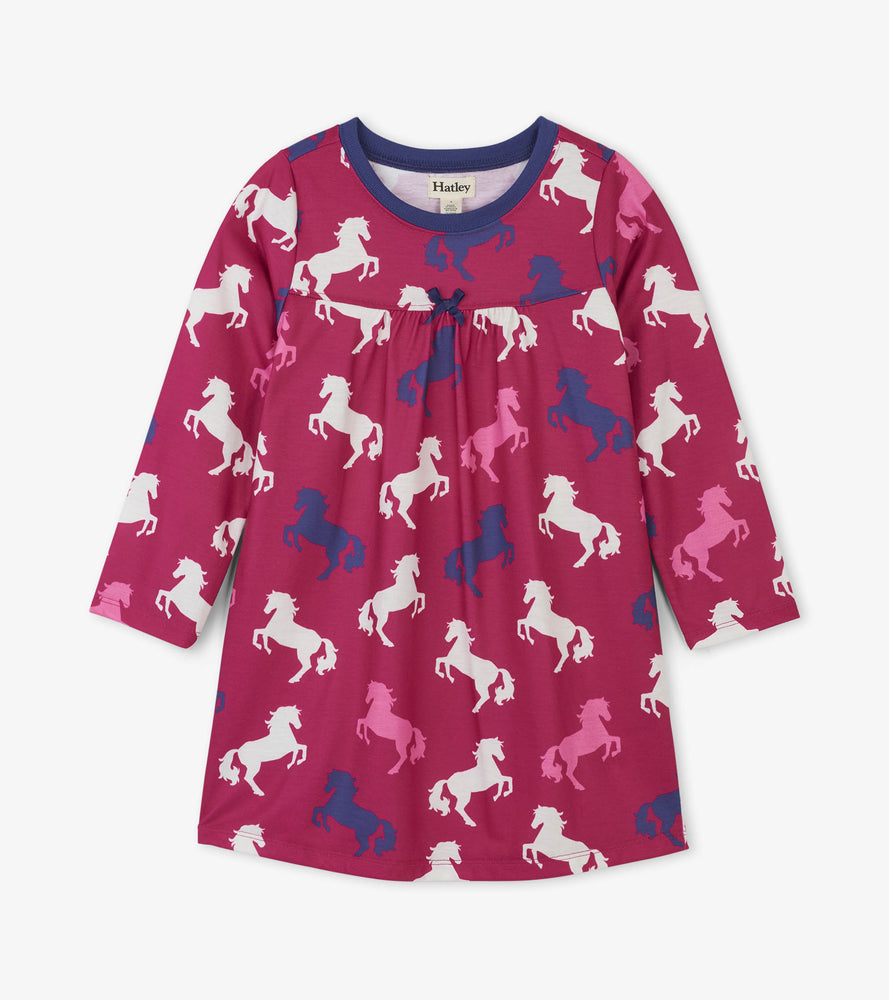 Hatley, Girl - Pajamas,  Hatley - Playful Horses Nightdress