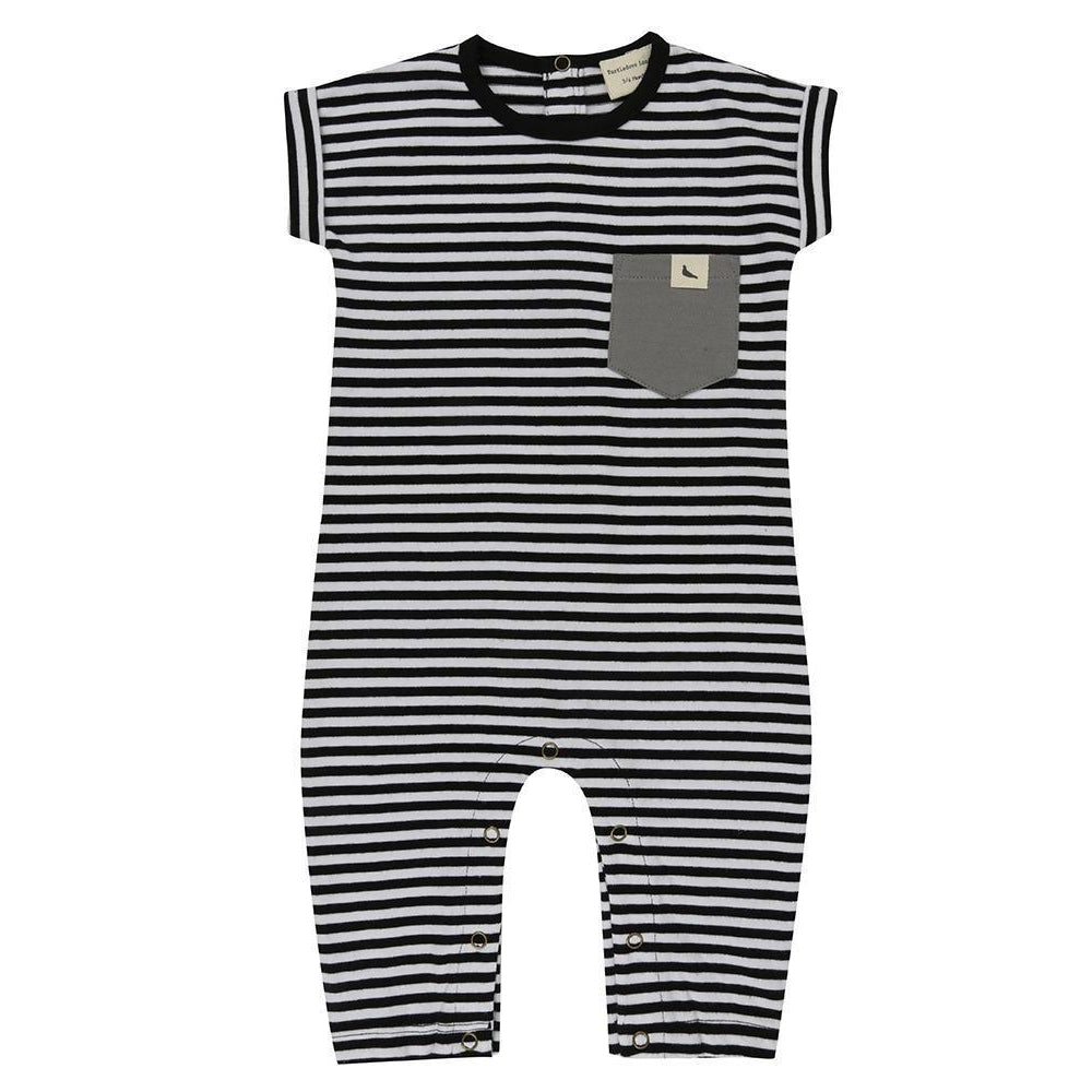 Turtledove London, Baby Boy Apparel - One-Pieces,  Turtledove London Roll Sleeve Playsuit- Stripe