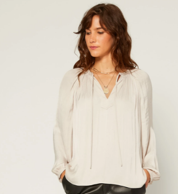 Ivory Long Sleeve Blouse - Eden Lifestyle