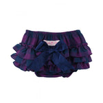 Ruffle Butts, Baby Girl Apparel - Bloomers,  Plum & Navy Buffalo Check RuffleButts