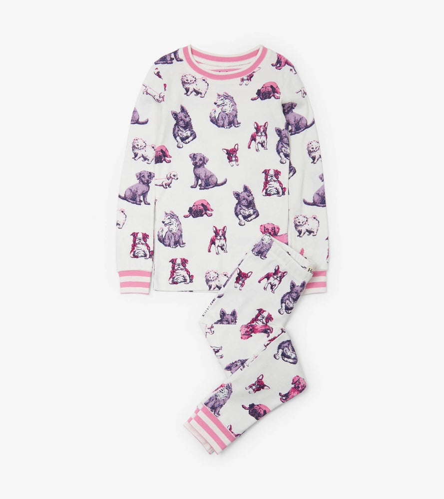 Hatley, Girl - Pajamas,  Hatley - Precious Pups Organic Cotton Pajama Set
