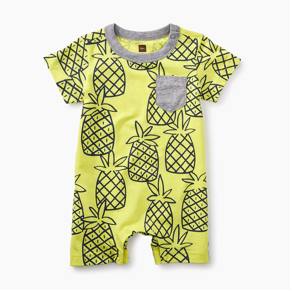 Tea Collection, Baby Girl Apparel - Rompers,  Print Pocket Romper