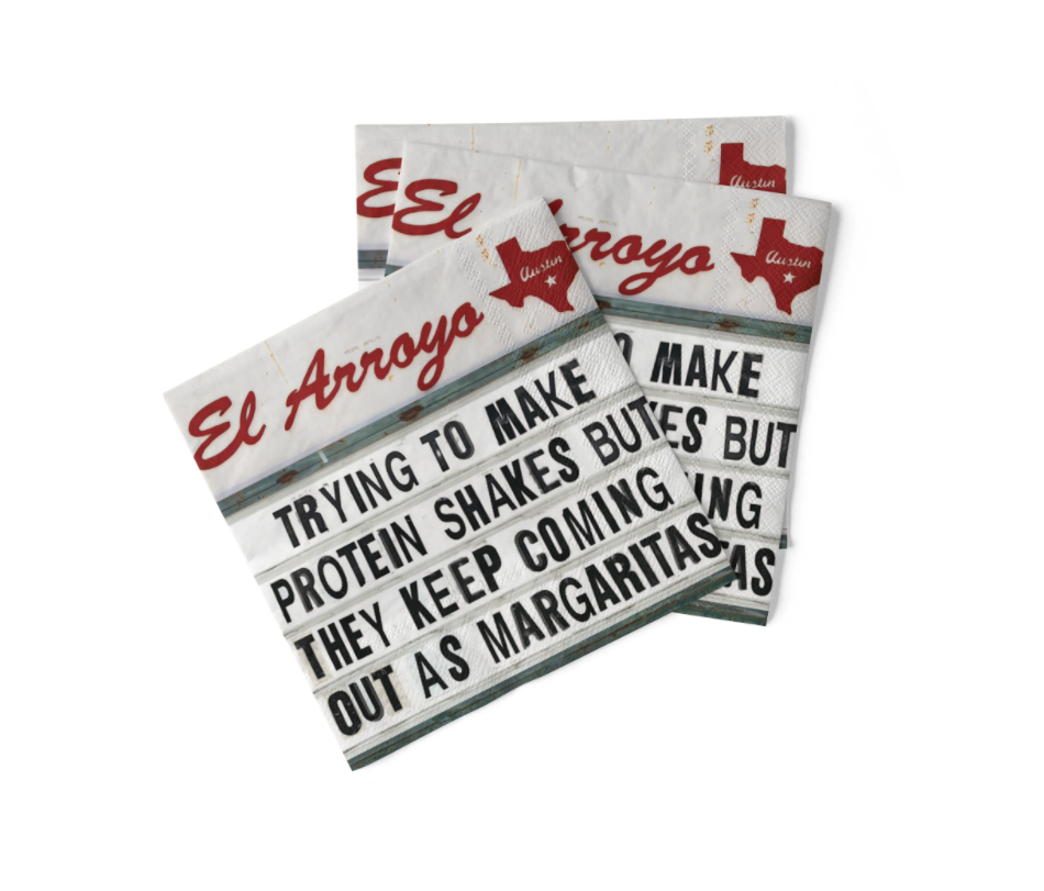 Cocktail Napkins (Pack of 20) - Protein Shakes - Eden Lifestyle