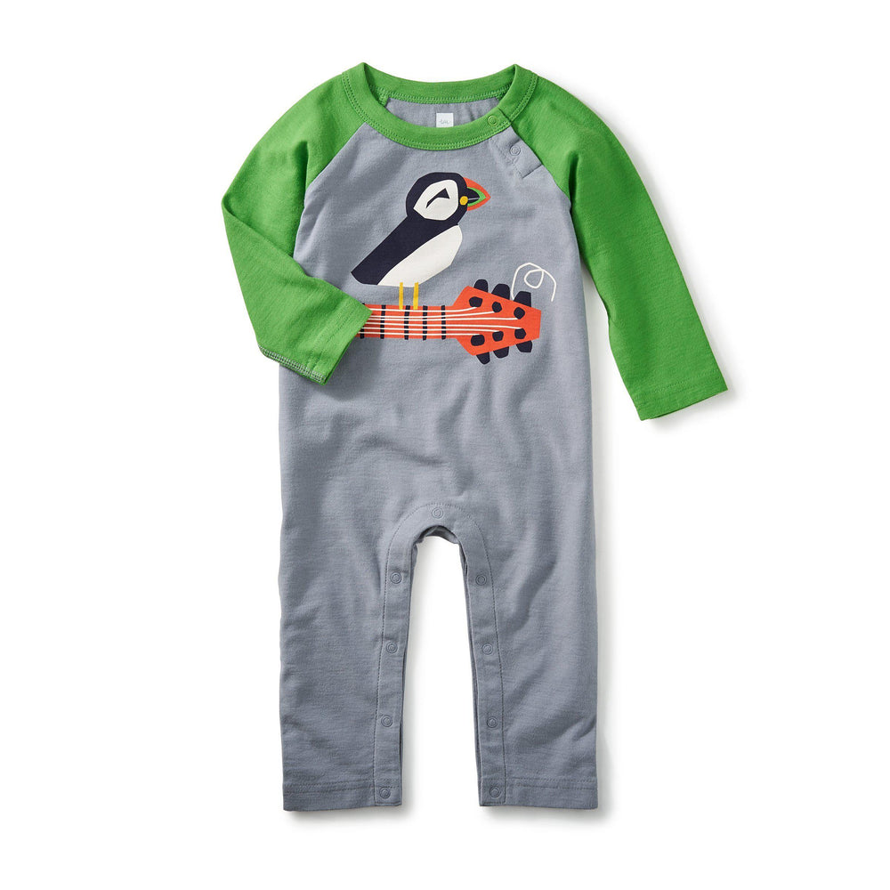 Tea Collection, Baby Boy Apparel - Rompers,  Puffin  Rock Graphic Romper