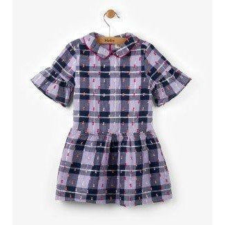 Hatley, Girl - Dresses,  Hatley Puffy Purple Plaid Dress