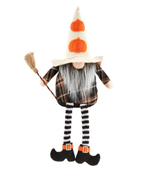 Mud Pie Pumpkin Halloween Decorative Gnome - Eden Lifestyle