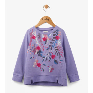 Hatley, Girl - Shirts & Tops,  Hatley Purple Fronds Pull Over