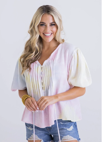 Rainbow Gauze Top - Eden Lifestyle