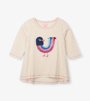 Hatley, Girl - Shirts & Tops,  Hatley - Rainbow Bird Long Sleeve Tee