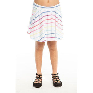 Chaser, Girl - Skirts,  Chaser Girls Rainbow Stripe Skort