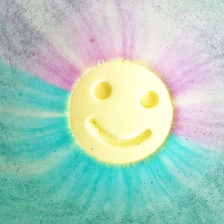 Feeling Smitten, Gifts - Bath Bombs,  Rainbow Happy Face Bath Bomb