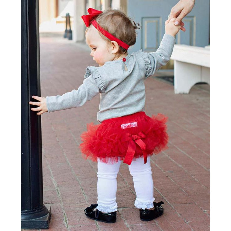Ruffle Butts, Baby Girl Apparel - Bloomers,  Red Frilly Knit RuffleButt