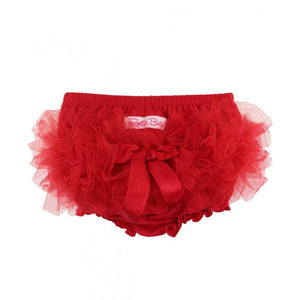 Ruffle Butts, Baby Girl Apparel - Bloomers,  Red Frilly Knit RuffleButt