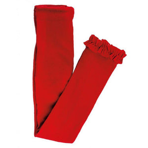 Ruffle Butts, Girl - Leggings,  Red Footless Ruffly Tights