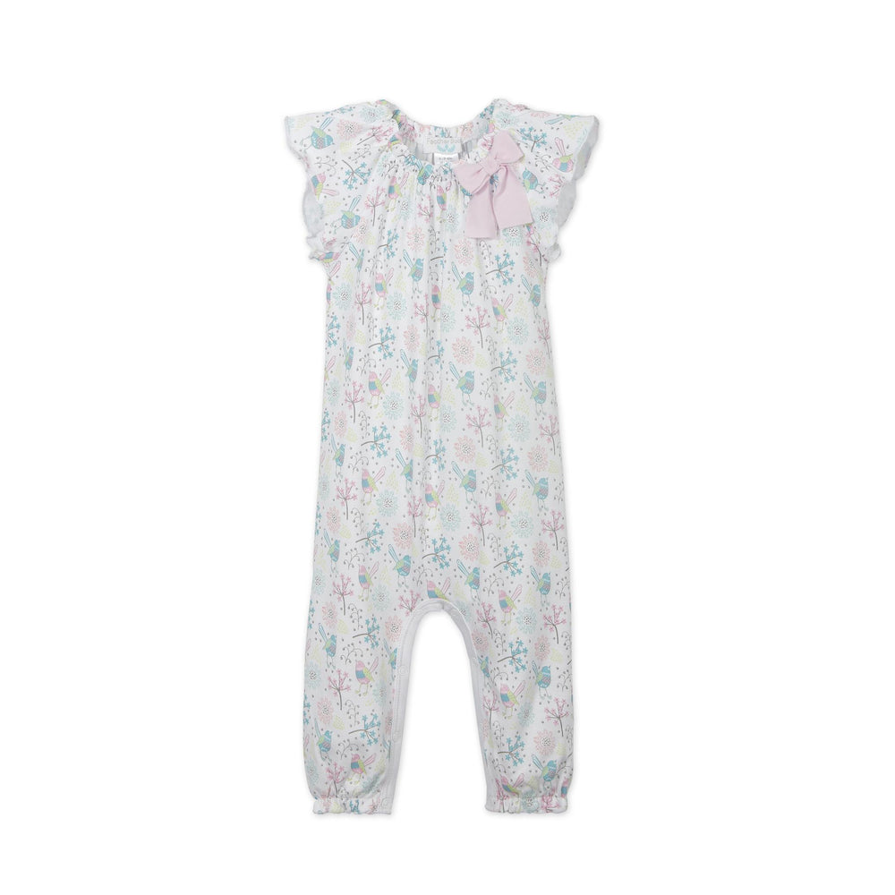 Feather Baby, Baby Girl Apparel - Rompers,  Regal Bird Bow Romper