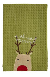 Mud Pie Christmas Waffle Towel - Eden Lifestyle