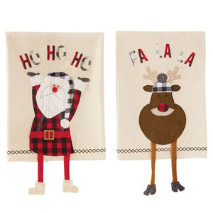 Mud Pie, Home - Decorations,  Mud Pie - Holiday Dangle Leg Towel