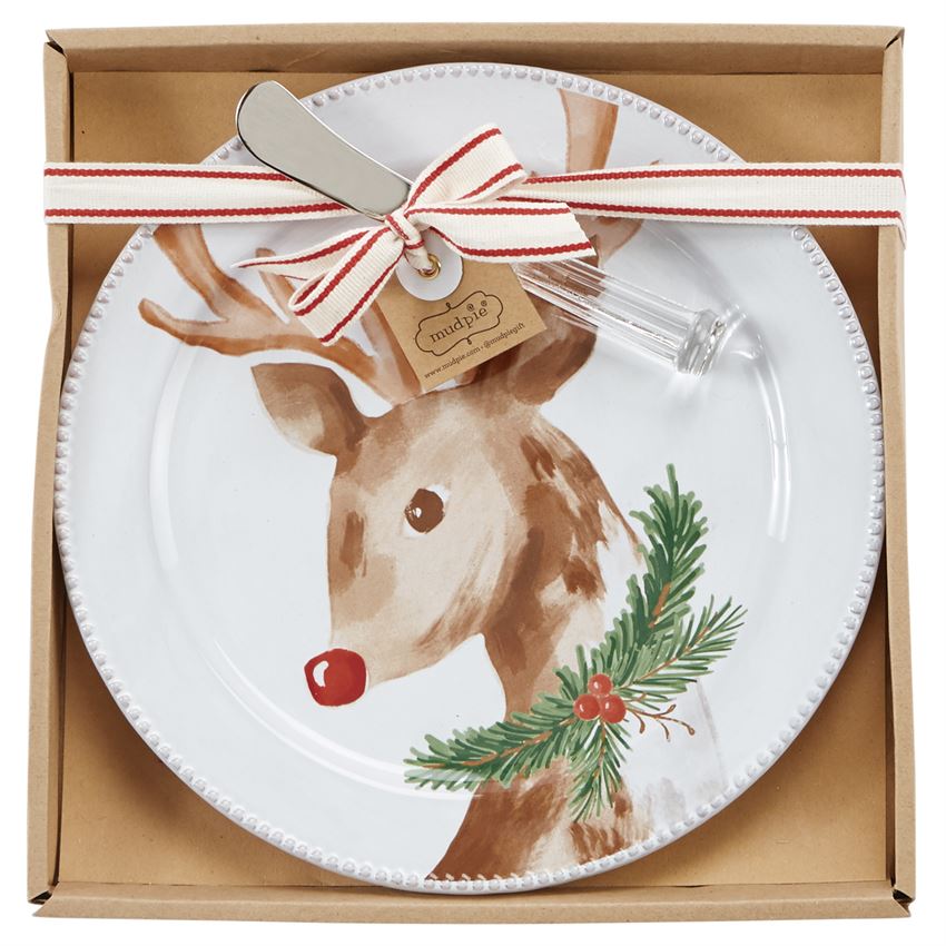 Mud Pie, Home - Serving,  Mud Pie - Holiday Tartan Cheese Plate