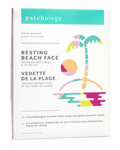 Resting Beach Face Soothing Sheet Mask and Lip Gel Set - Eden Lifestyle