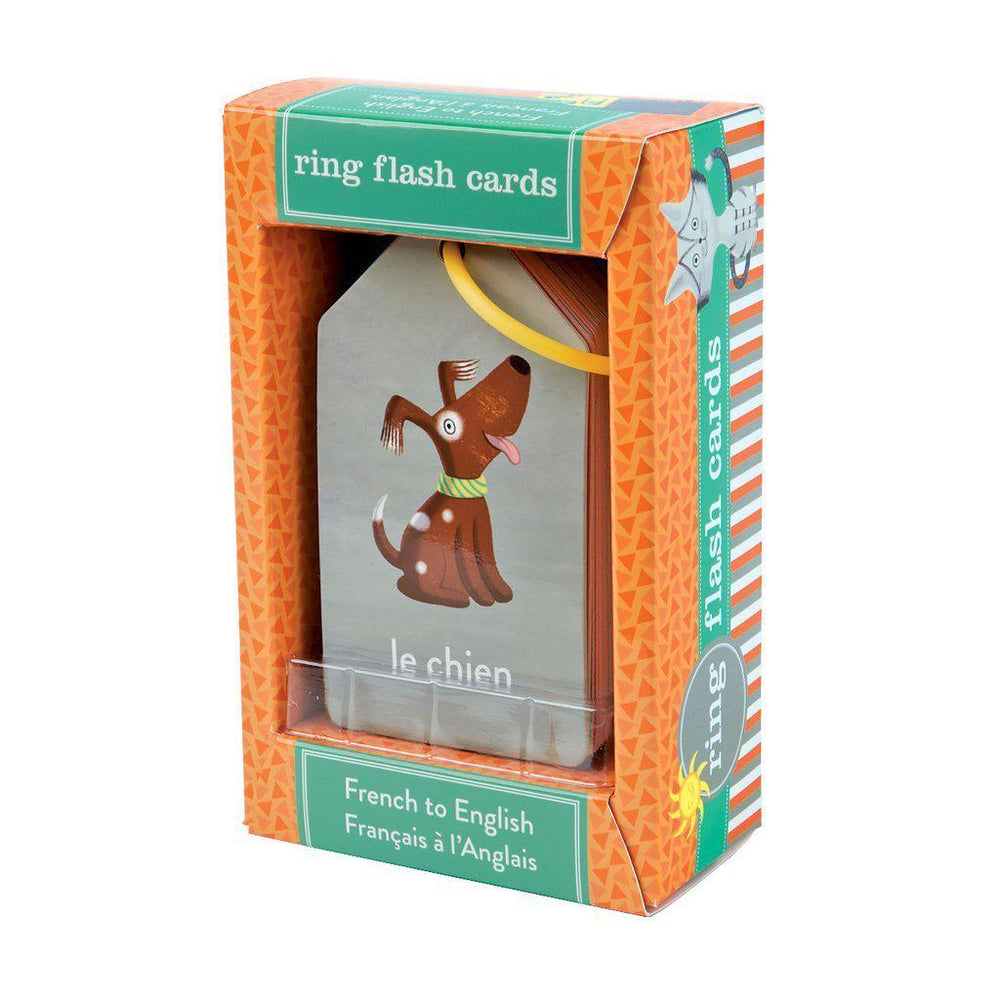 Eden Lifestyle, Gifts - Kids Misc,  Ring Flash Cards - French to English