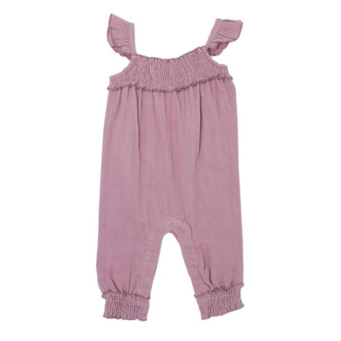 Loved Baby, Baby Girl Apparel - Rompers,  L'oved Baby Organic Muslin Sleeveless Romper in Lavender