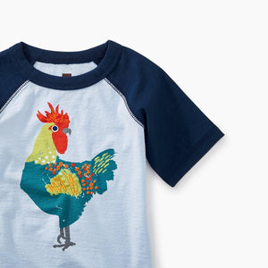 Tea Collection, Baby Boy Apparel - Shirts & Tops,  Rooster Graphic Baby Raglan