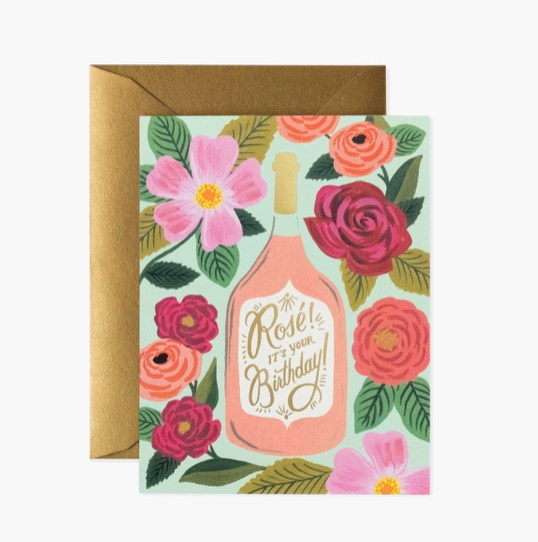 Rosé It's Your Birthday Greeting Card - Eden Lifestyle