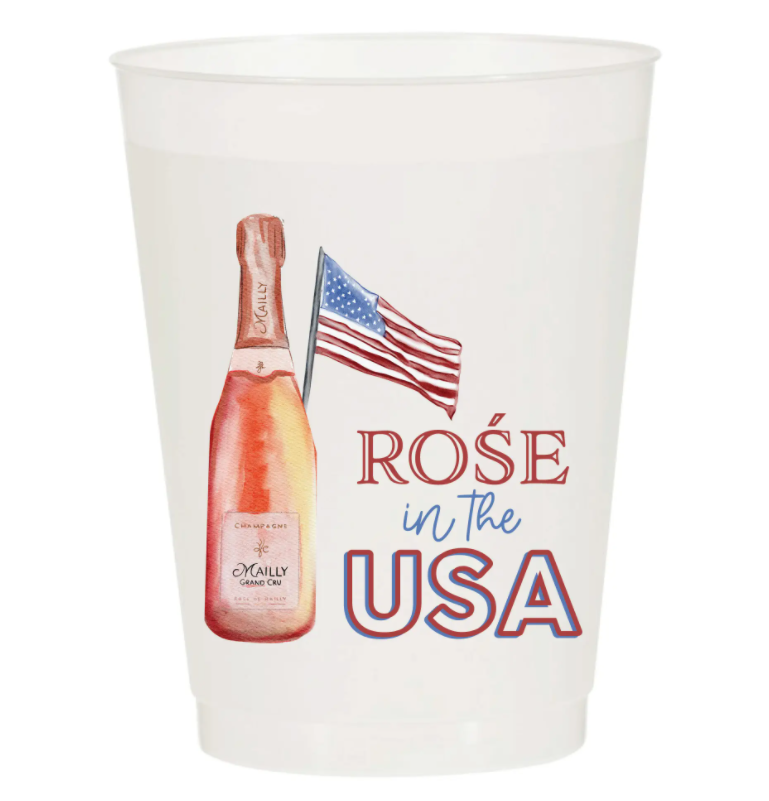 Rose in the USA - Reusable Cups - Set of 10 - Eden Lifestyle