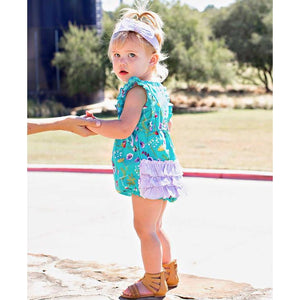 Ruffle Butts, Baby Girl Apparel - Rompers,  Sweet Meadow Romper