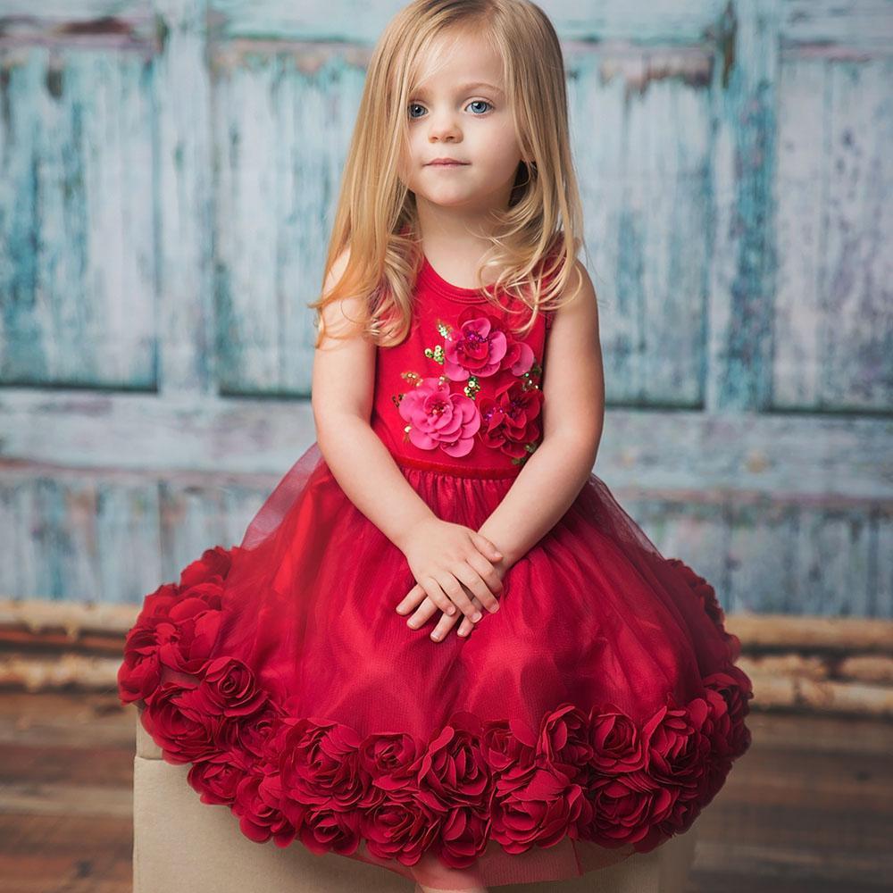 Haute Baby, Girl - Dresses,  Ruby Sparkle Dress - Haute Baby