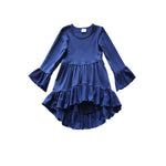 Eden Lifestyle, Girl - Shirts & Tops,  Ruffle Top - Navy