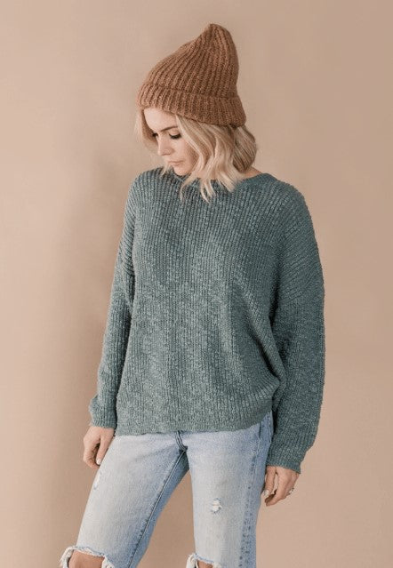 Rylee and Cru, Women - Outerwear,  Rylee & Cru Boxy Pullover Dusty Blue