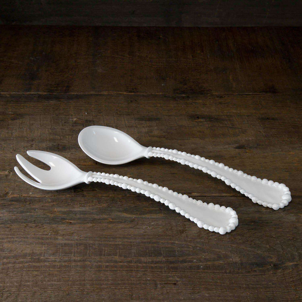 Beatriz Ball, Home - Serving,  Beatriz Ball VIDA Alegria Small Salad Servers White - SMALL