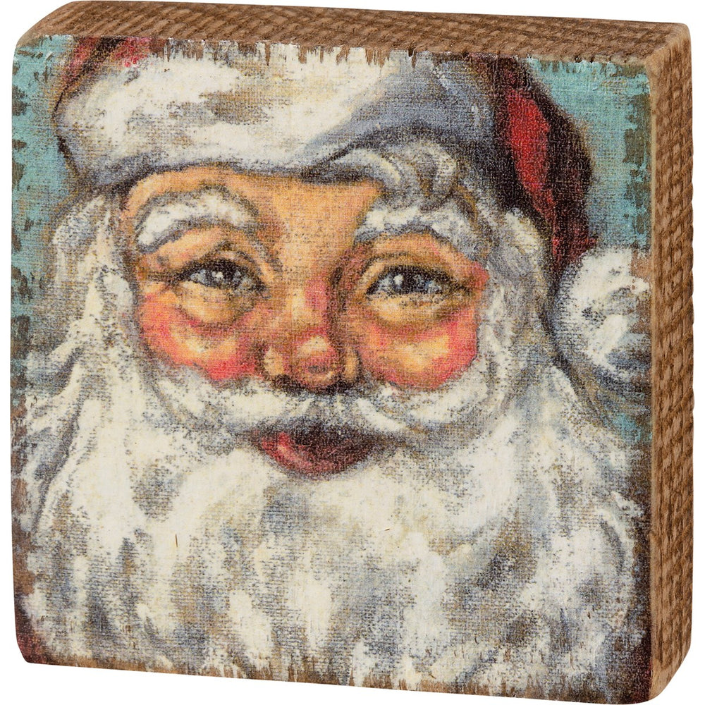 Santa Block Sign - Eden Lifestyle