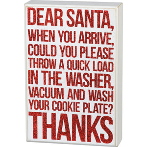 Dear Santa Box Sign - Eden Lifestyle