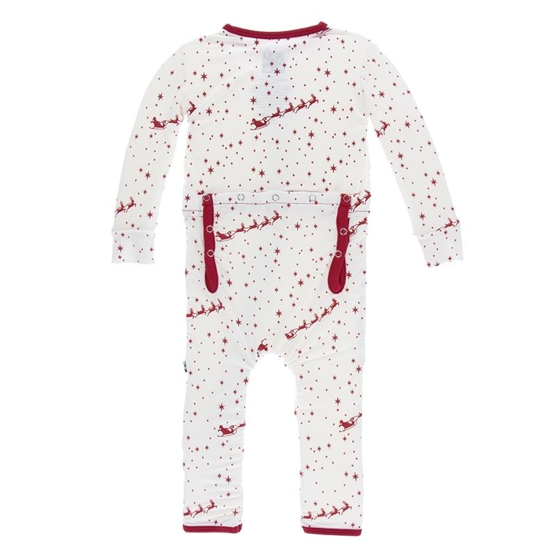 KicKee Pants, Baby Boy Apparel - Rompers,  KicKee Pants - Santa's Sleigh Boy's Romper