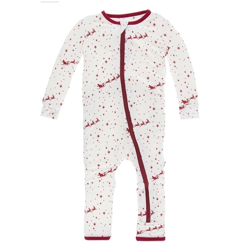 KicKee Pants, Baby Boy Apparel - Rompers,  KicKee Pants - Santa's Sleigh Boy's Romper