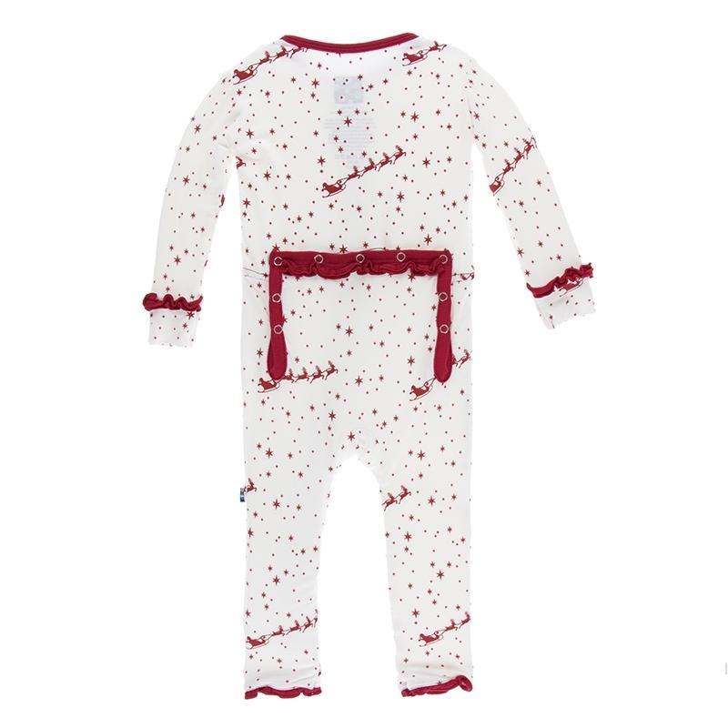 KicKee Pants, Baby Girl Apparel - Rompers,  KicKee Pants - Santa's Sleigh Girl's Romper