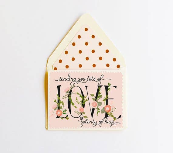 Sending Love Greeting Card - Eden Lifestyle