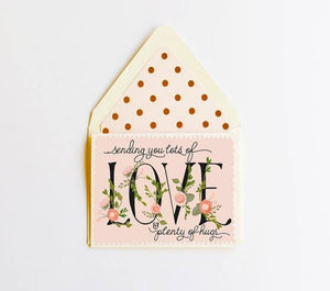 Sending Love Greeting Card - Eden Lifestyle