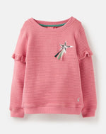 Joules, Girl - Sweaters,  Joules Tiana Pink Shooting Star Sweatshirt